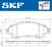 SUZUKI колодки гальм. передні SX4 S-Cross, Vitara, 1,4-1,6 13- SKF VKBP 80239 A (фото 2)