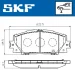 Колодки гальмівні дискові (комплект 4 шт) SKF VKBP 80529 (фото 2)