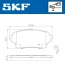 SUZUKI Гальмівні колодки передн. GRAND VITARA I (FT, HT) 2.0 HDI 110 16V 4x4 (SQ420D, TD83V) 01-05 SKF VKBP 81091 A (фото 2)
