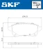 AUDI колодки гальм. задні RENAULT MEGANE III (DZ0/1_) 08- SKF VKBP 90134 (фото 6)