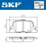 TOYOTA гальмівні колодки задн. Camry 2,4 02- LEXUS ES 300 SKF VKBP 90658 (фото 2)