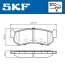CHEVROLET гальмівні колодки задні Lacetti 04- SKF VKBP 90659 (фото 2)