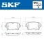 Audi колодки гальмівні задні A6/7 11- SKF VKBP 90793 E (фото 2)