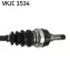 OPEL піввісь ліва Combo 01-, Corsa C 00- (без ABS) SKF VKJC 1534 (фото 3)