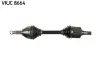 NISSAN піввісь лів. L=648mm 29/29 зуб. QASHQAI / QASHQAI +2 I (J10, NJ10, JJ10E) 1.6 dCi 11-13, X-TRAIL (T31) 2.0 dCi 4x4 07-13, RENAULT KOLEOS I (HY_) 2.0 dCi 08- SKF VKJC 8664 (фото 1)