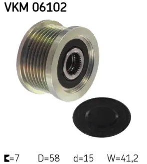 Муфта генератора SKF VKM 06102
