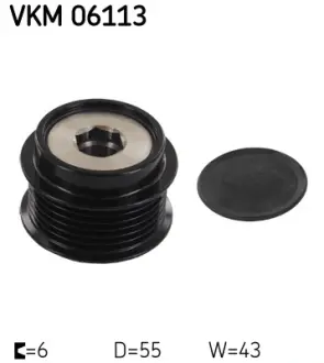 Натяжний ролик поліклинового реміня SKF VKM 06113