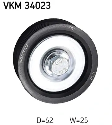 Ролик модуля натягувача ременя SKF VKM 34023 (фото 1)