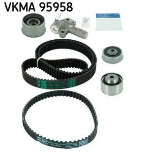 Комплект ГРМ (ремінь + ролик) HYUNDAI SANTA FÉ I, SONATA IV, SONATA V, TRAJET KIA MAGENTIS I 2.0 06.98-12.10 SKF VKMA 95958