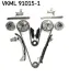 TOYOTA Повний к-кт ГРМ ланцюга CAMRY (V4) 3.5 06-14, HIGHLANDER / KLUGER 3.5 AWD 14-16, LEXUS ES (_V6_) 350 12-18 SKF VKML 91015-1 (фото 1)
