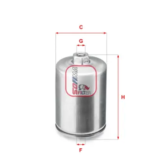 Фільтр паливний Audi A4 1.8t/2.8/ A6 2.4-4.2 97-05/Citroen Jumper/Peugeot Boxer 2.0 94- SOFIMA S 1748 B