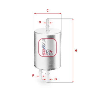 Фільтр паливний Audi A4/A6/A8 2.0TSI-5.2FSI 04-11/Seat Exeo 1.8-2.0TSI/TFSI 09- (OE line) SOFIMA S 1831 B