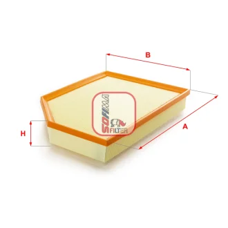 Фільтр повітряний Volvo V60/V70/S80/S60/XC60/XC70 1.5-2.4 06- SOFIMA S 3341 A