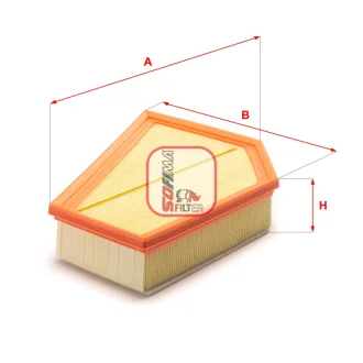 Фільтр повітряний Volvo C30/C70/S40/V40/V50 2.0/2.4D 06- SOFIMA S 3349 A