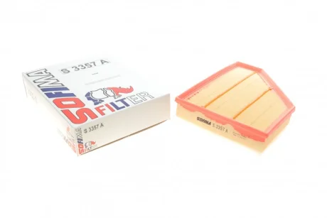 Фільтр повітряний BMW 3 (E90-E93)/X1 (E84) 03- (з поролоном) Sofima S 3357 A