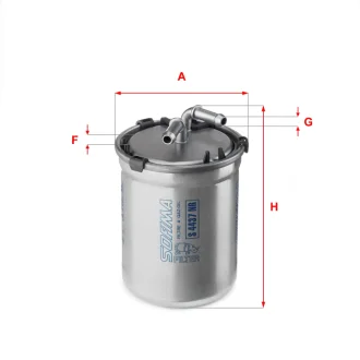 Фільтр паливний Skoda Fabia/Roomster/VW Polo 1.4/1.6TDI 05- (OE line) SOFIMA S 4437 NR