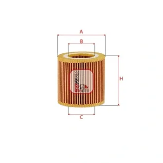Фільтр масляний BMW 2 (F22/F87)/3 (F30/F80)/4 (F33/F83) 3.0 S55/N55 14-20 SOFIMA S 5232 PE