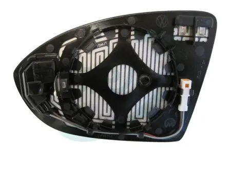 Скло дзеркала зовнішнього Прав (опукле, обігрів) VW GOLF SPORTSVAN VII 02.14-08.20 SPJ L-1210