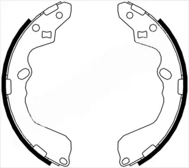 Тормозные колодки барабанные STARLINE BC 07190