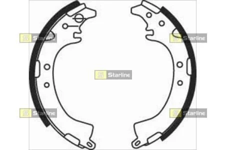 Гальмівні колодки барабанні STARLINE BC 07660