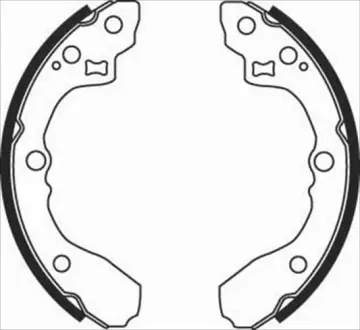 Тормозные колодки барабанные STARLINE BC 08060