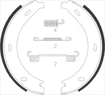 Тормозные колодки барабанные STARLINE BC 08740