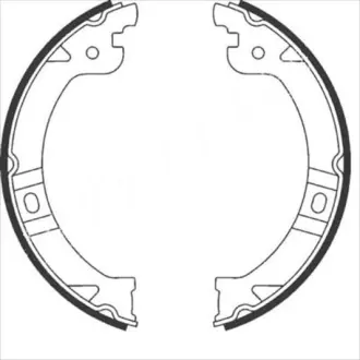 Тормозные колодки барабанные STARLINE BC 08950