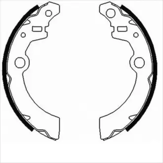 Тормозные колодки барабанные STARLINE BC 09070