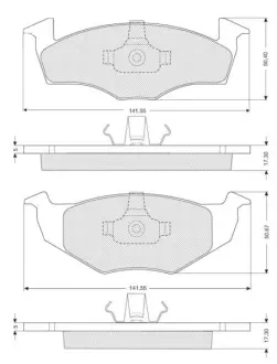 Тормозные колодки STARLINE BD S006S
