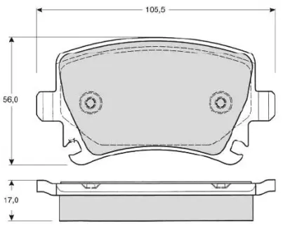 Тормозные колодки STARLINE BD S011S