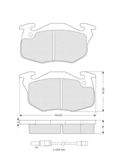 Гальмівні колодки STARLINE BD S020