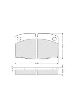 Гальмівні колодки STARLINE BD S021