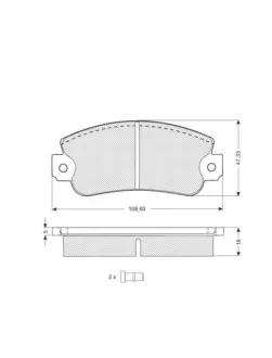 Тормозные колодки STARLINE BD S026