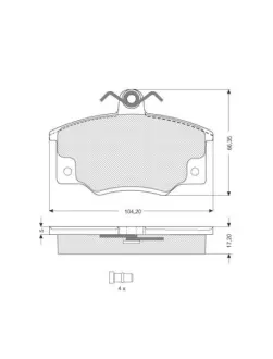 Тормозные колодки STARLINE BD S029