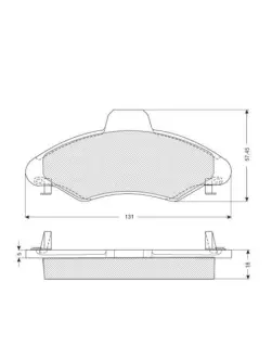 Тормозные колодки STARLINE BD S038