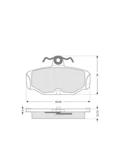 Гальмівні колодки STARLINE BD S045