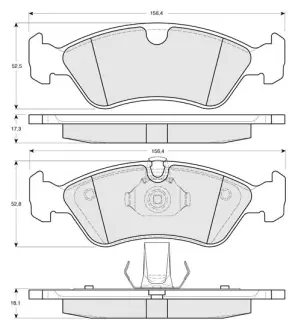 Гальмівні колодки STARLINE BD S048