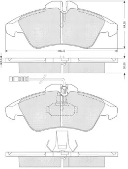 Тормозные колодки STARLINE BD S054