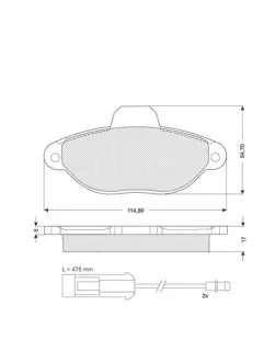 Гальмівні колодки STARLINE BD S057