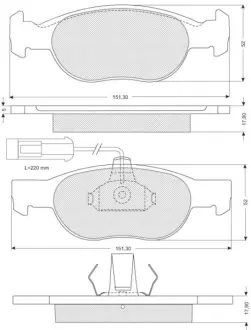 Гальмівні колодки STARLINE BD S058