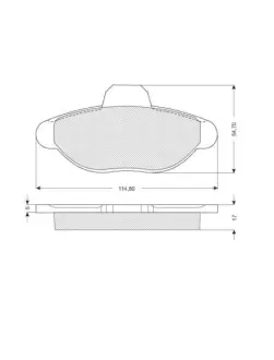 Гальмівні колодки STARLINE BD S070