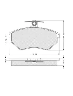 Тормозные колодки STARLINE BD S071