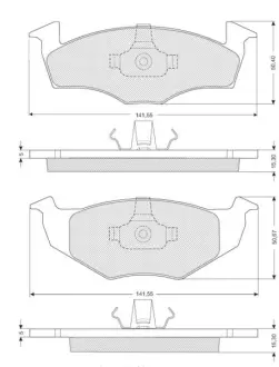 Тормозные колодки STARLINE BD S072