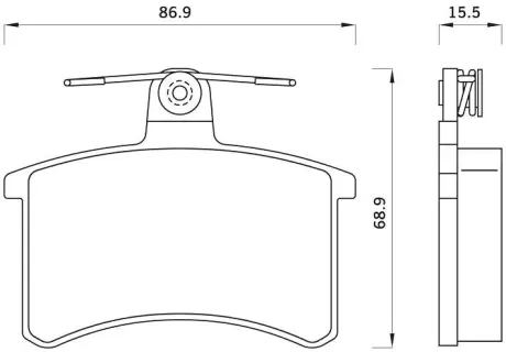 Гальмівні колодки STARLINE BD S078