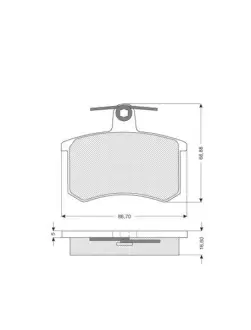 Гальмівні колодки STARLINE BD S080