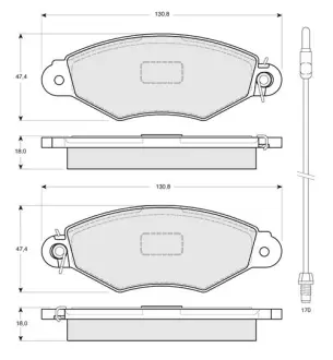Гальмівні колодки STARLINE BD S085