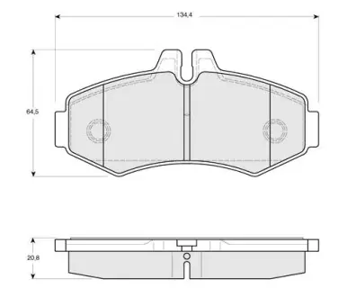 Тормозные колодки STARLINE BD S086