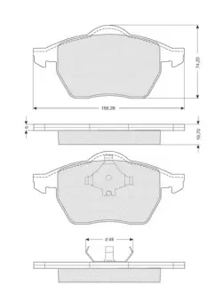 Гальмівні колодки STARLINE BD S087