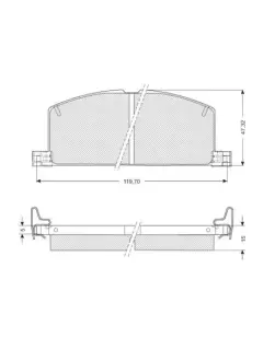 Тормозные колодки STARLINE BD S090