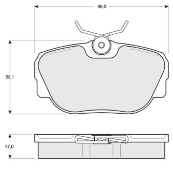Гальмівні колодки STARLINE BD S102